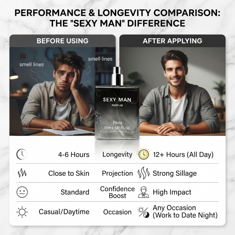 55ML Sexy Man Perfume Long-las - Unique Perfume Fragrance recension och pris