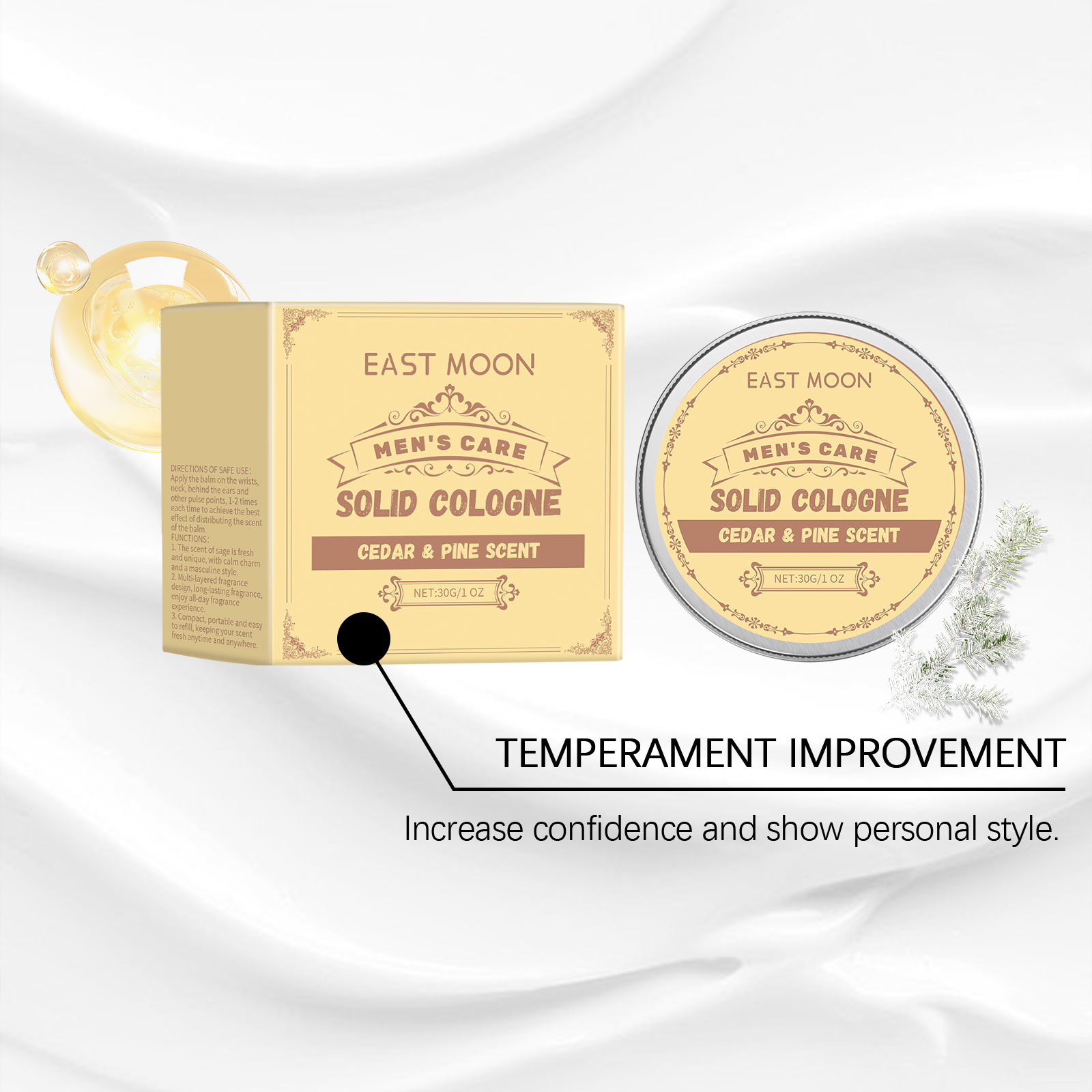 East Moon 30g Cedar Wood Solid - Cologne Solid Balm recension och pris