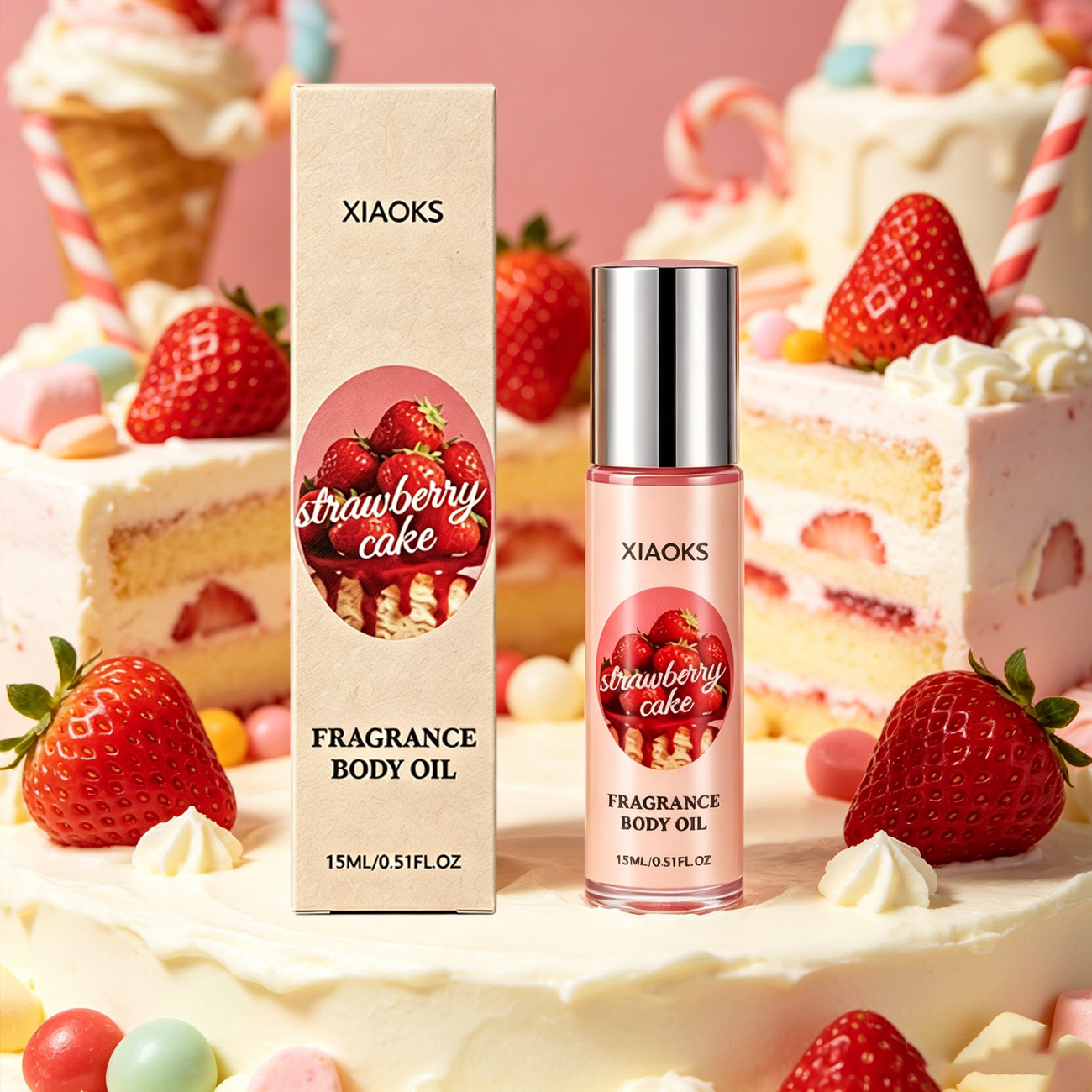 1 Bottle of Strawberry Cake Sw - Perfume Fragrance Bottle recension och pris