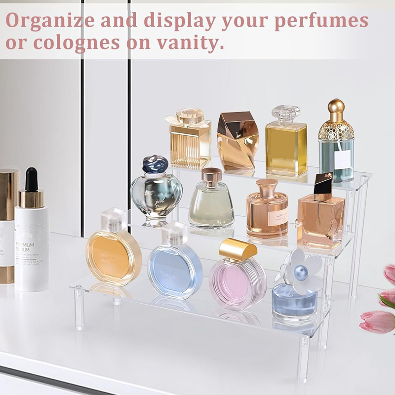 1-4 Tier Acrylic Display Stand - Perfume Fragrance Holder recension och pris