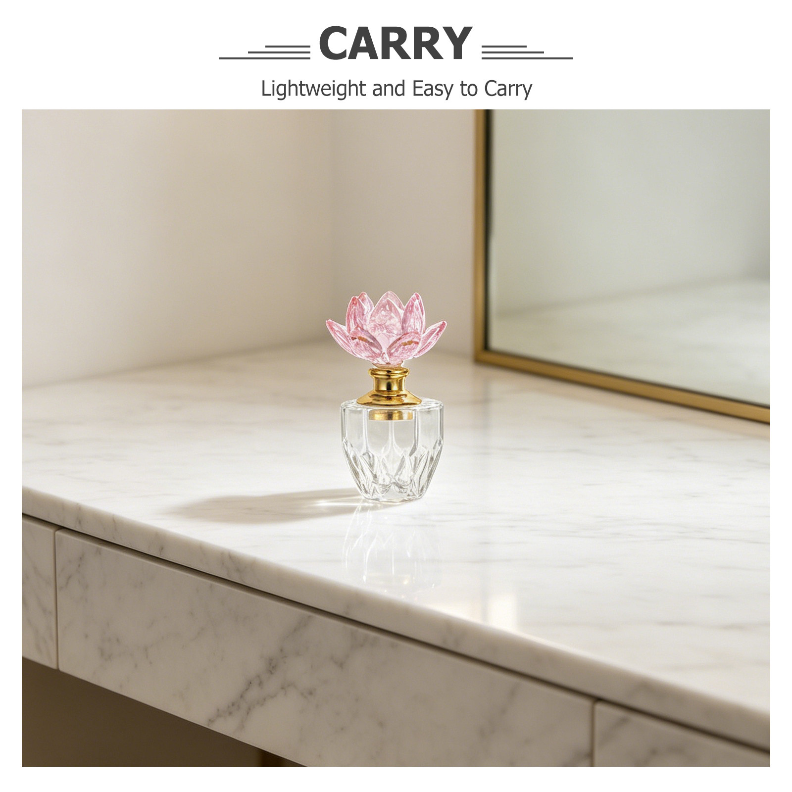 Crystal Perfume Bottle Pink 3M - Perfume Refill Bottle recension och pris