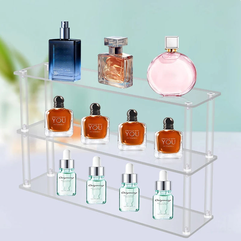Clear Acrylic Display Riser St - Perfume Fragrance Holder recension och pris